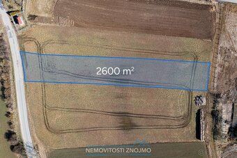 K prodeji nabízíme stavební pozemek o rozloze 2600m2 v k.ú. 