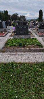 Prodám hrob s pomníkem na hřbitově v Bořeticích. Nájem a slu