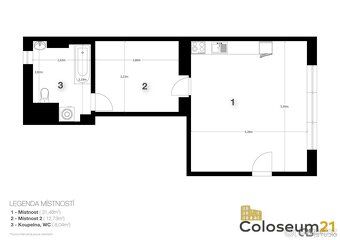 Ev.č. 00458 Pronájem ateliéru 2+kk, 52 m², Kladno – Kročehla