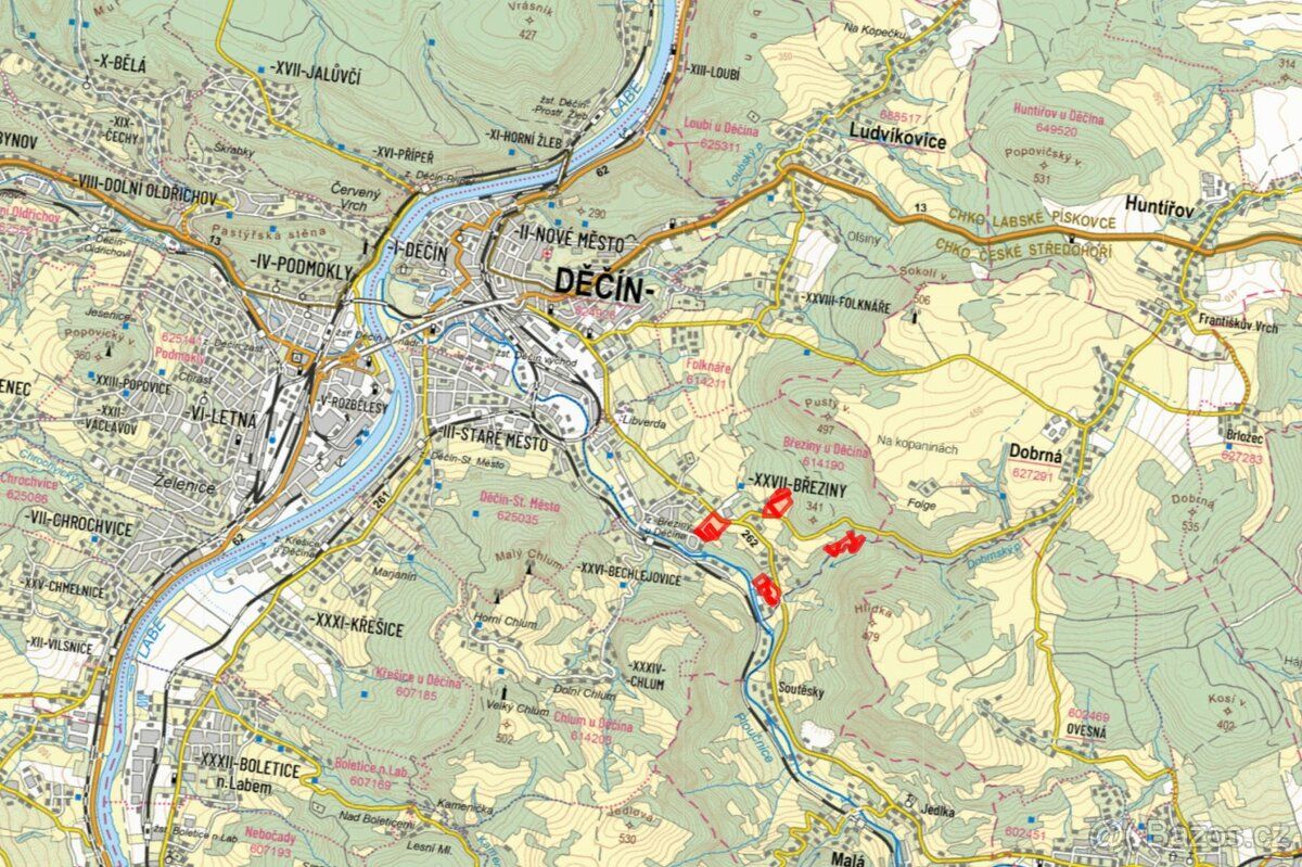 V katastrálním území Březiny u Děčína (okres Děčín) nabízím 