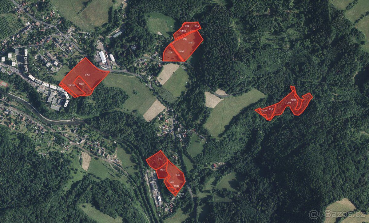 V katastrálním území Březiny u Děčína (okres Děčín) nabízím 