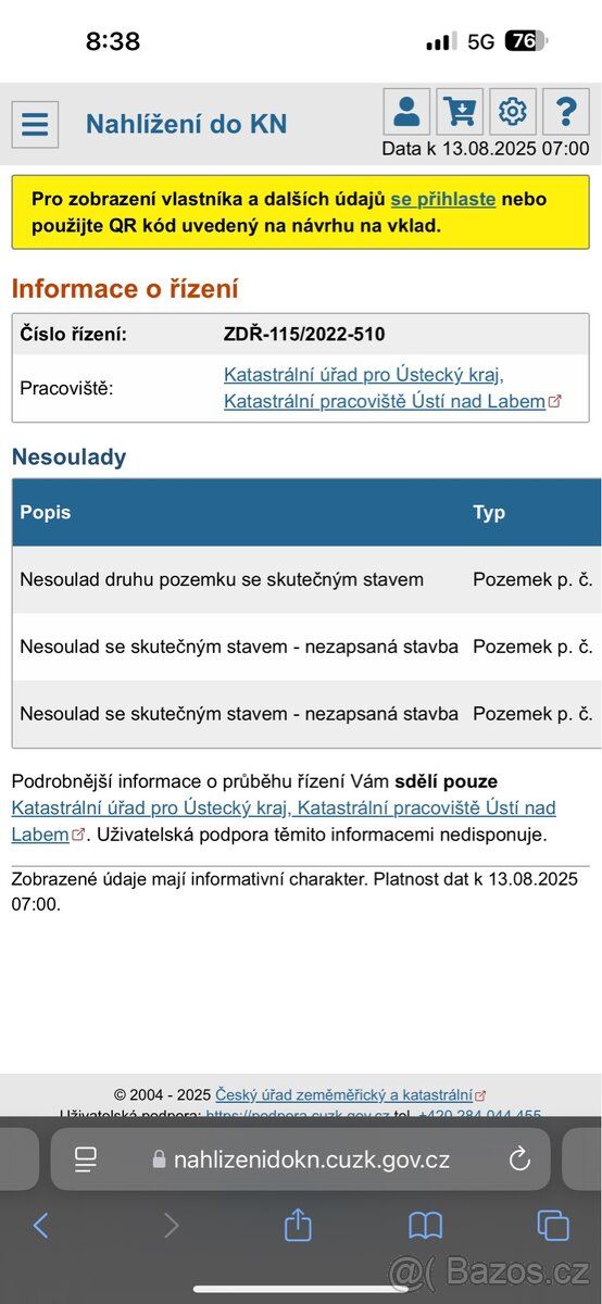Zdravím, rád bych prodal podíl 1/2 pozemku v obci Povrly vým
