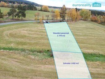 Parcela ve městě Rožmitál pod Třemšínem o výměře 3755 m2, ší
