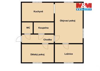 Pronájem zrekonstruovaného bytu 3+1 o užitné ploše 69 m² v k