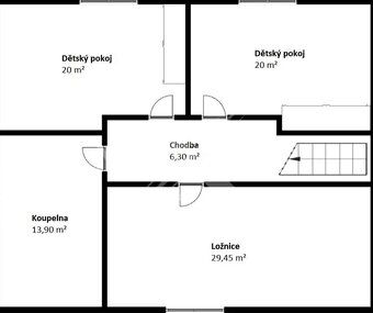 Prodám : Rodinný dům 186 m2 obytné plochy 6+kk + 2 koupelny 