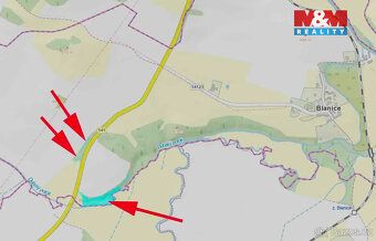 Prodej pozemků o celkové výměře 8600 m2 v k.ú. Blanice. Jedn