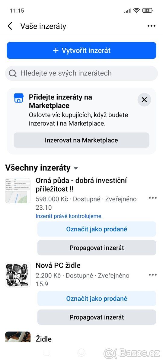 Prodám ornou půdu ve Skaličce u Hranic. 6238m blízko zastavě