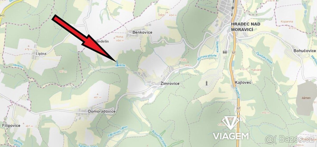 Nabízím k prodeji lesní pozemek v katastrálním území Benkovi
