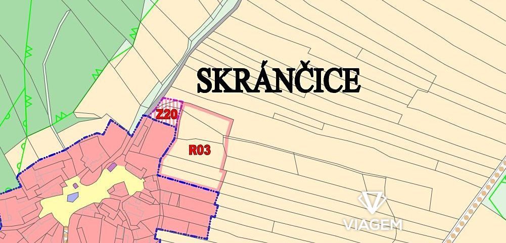 Nabízíme Vám ke koupi pozemky v katastrálním území Skránčice