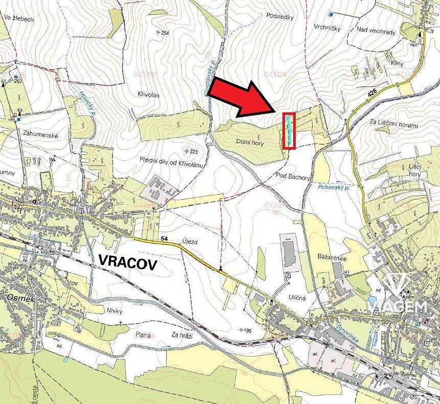 Nabízíme Vám ke koupi pozemky v katastrálním území Vracov, v