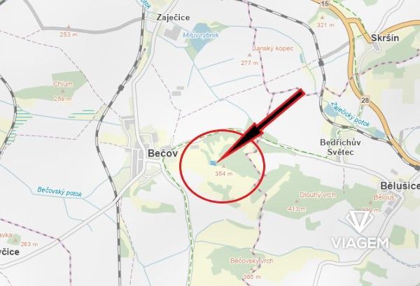 Exkluzivně Vám nabízíme pozemek v katastrálním území Bečov u