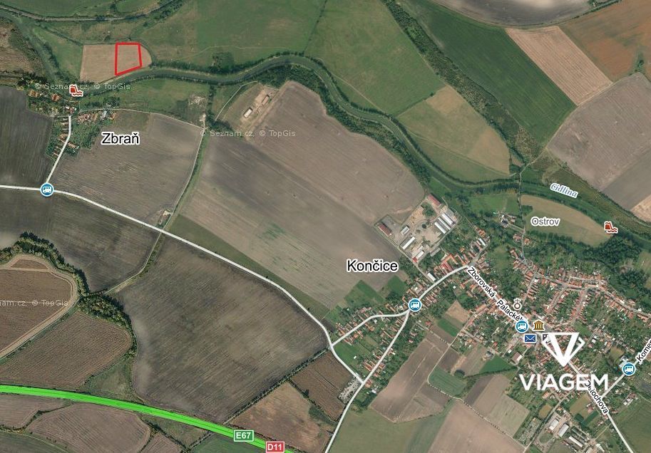 Nabízíme Vám ke koupi pozemek v katastrálním území Končice, 