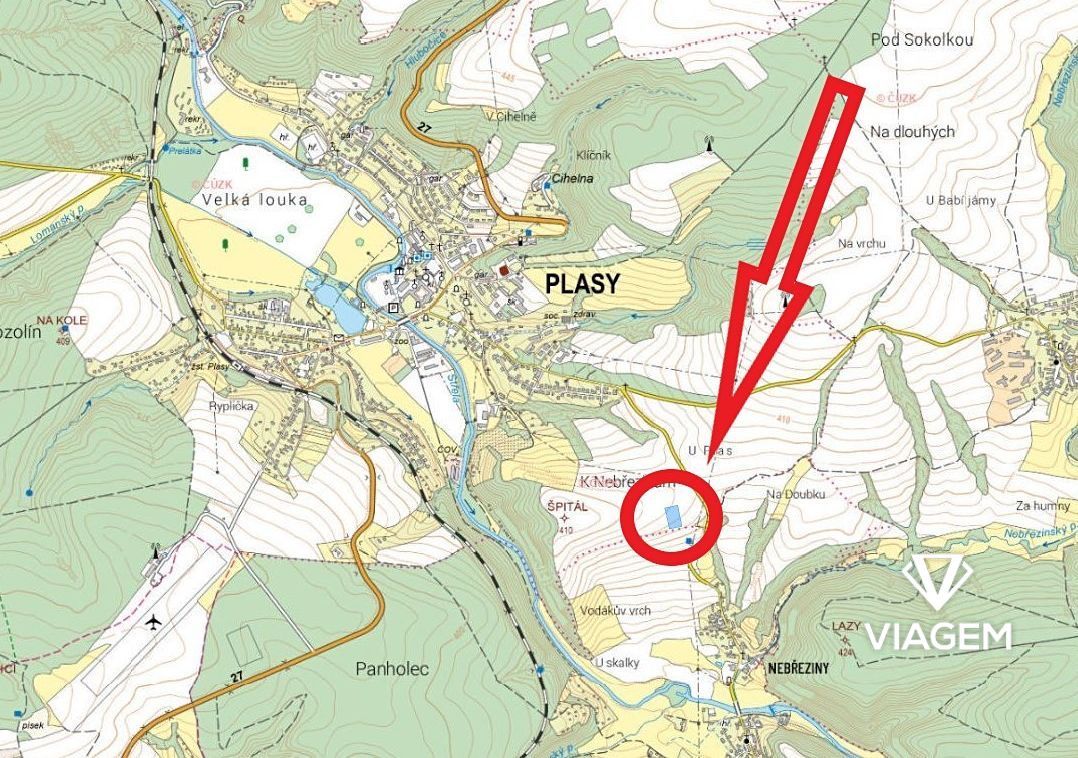 Exkluzivně Vám nabízíme pozemek v katastrálním území Plasy v