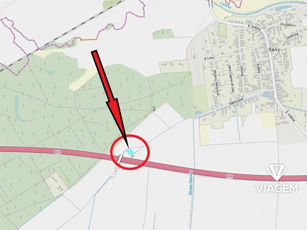 Exkluzivně Vám nabízíme pozemek v katastrálním území Sány v 