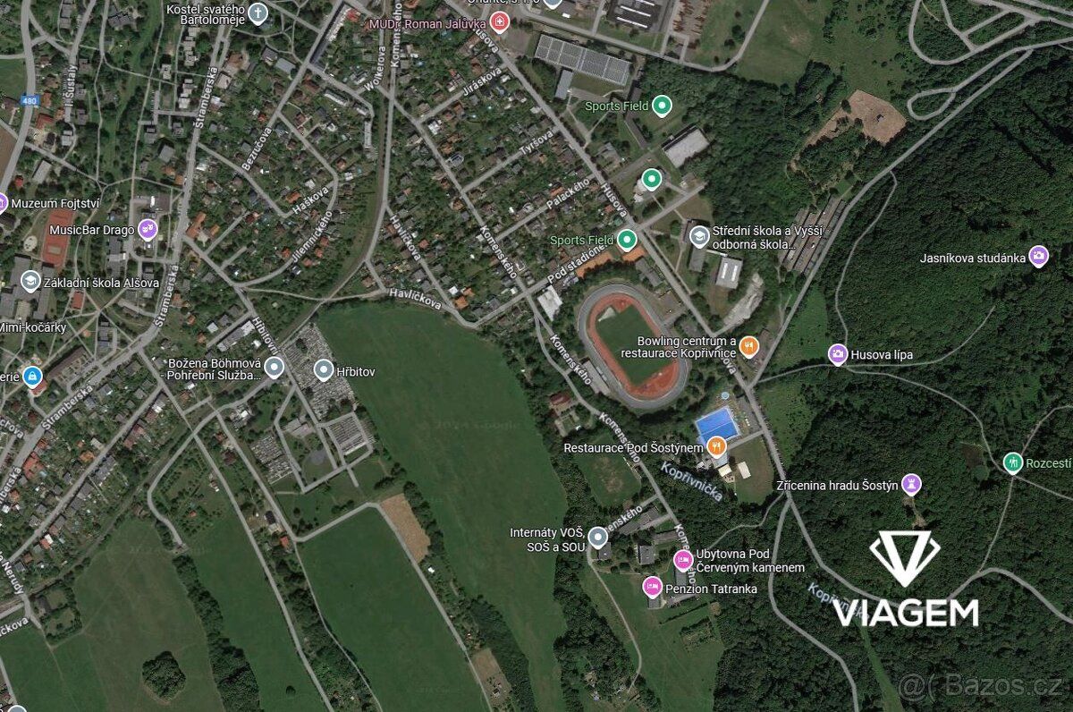 Nabízíme dvě parcely v katastrálním území Kopřivnice o celko