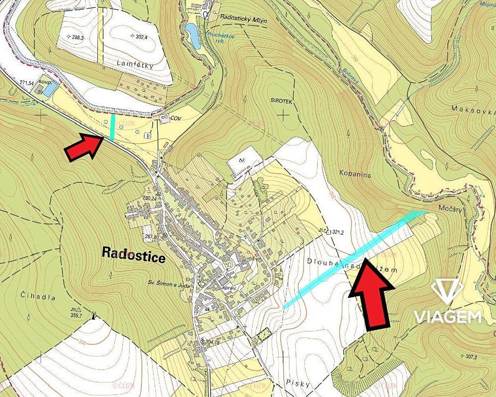 Nabízíme Vám ke koupi pozemky v katastrálním území Radostice