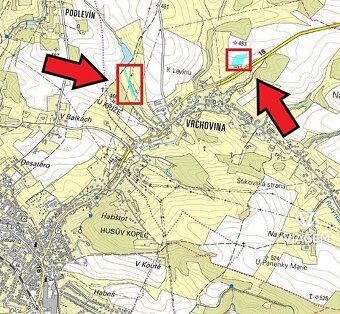 Nabízíme Vám ke koupi pozemky v katastrálním území Vrchovina