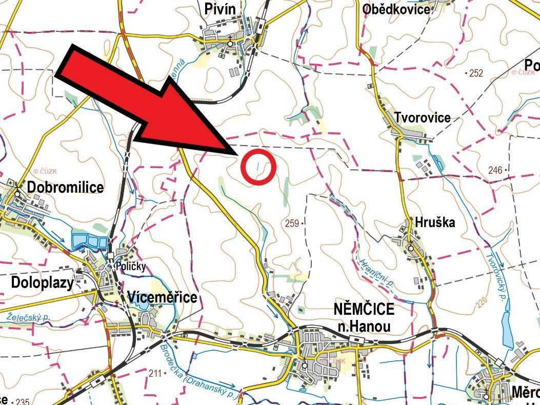 Exkluzivně Vám nabízíme pozemek v katastrálním území Němčice