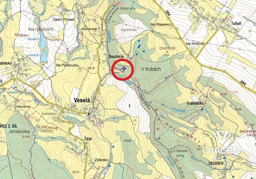 Exkluzivně Vám nabízíme pozemek v katastrálním území Tuhaň u