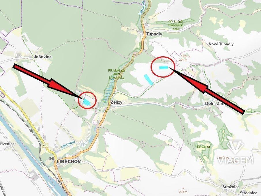 Exkluzivně Vám nabízíme pozemky v katastrálním území Želízy 