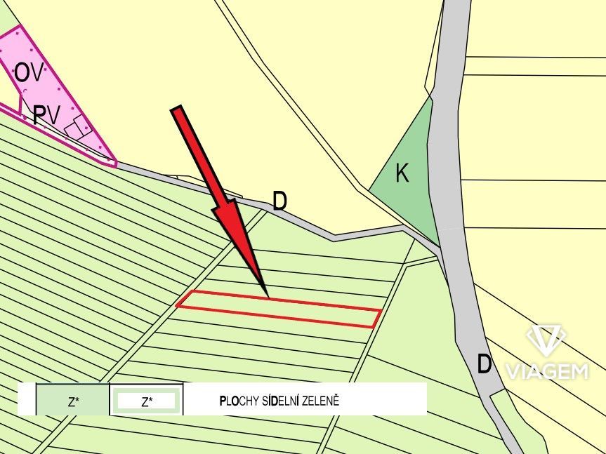 Nabízím k prodeji atraktivní pozemek:
Parc. č.: 2593/77 Okre