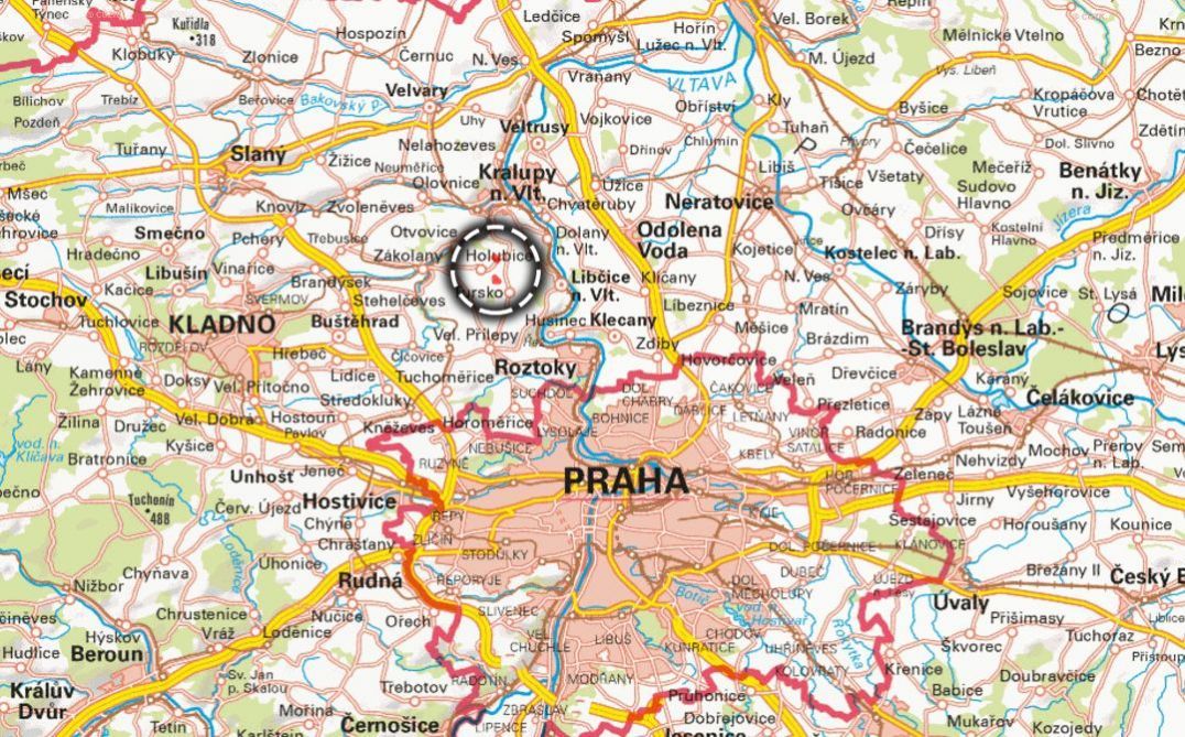 V katastrálních územích Holubice v Čechách a Kozinec (Holubi
