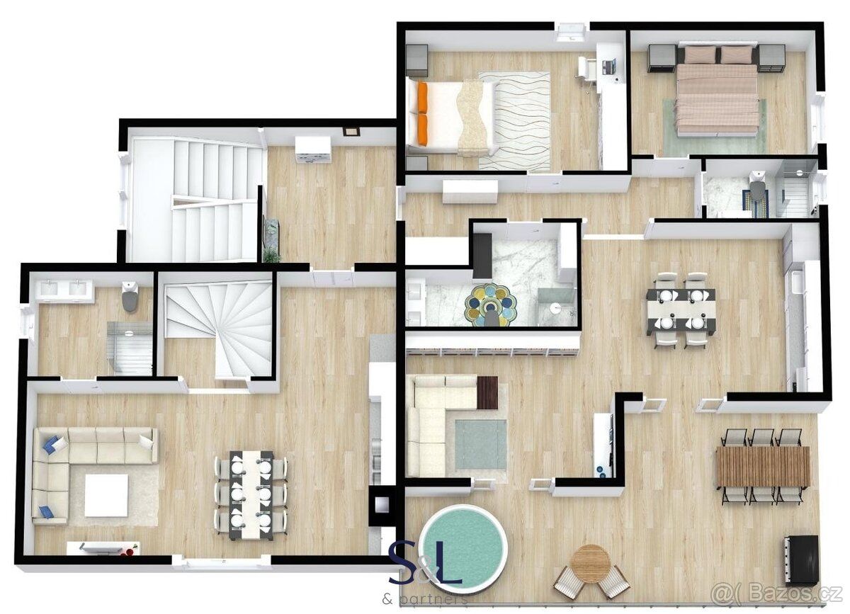 Ev.č. 01687 APARTMÁN S3 – Luxusní mezonet se střešní terasou