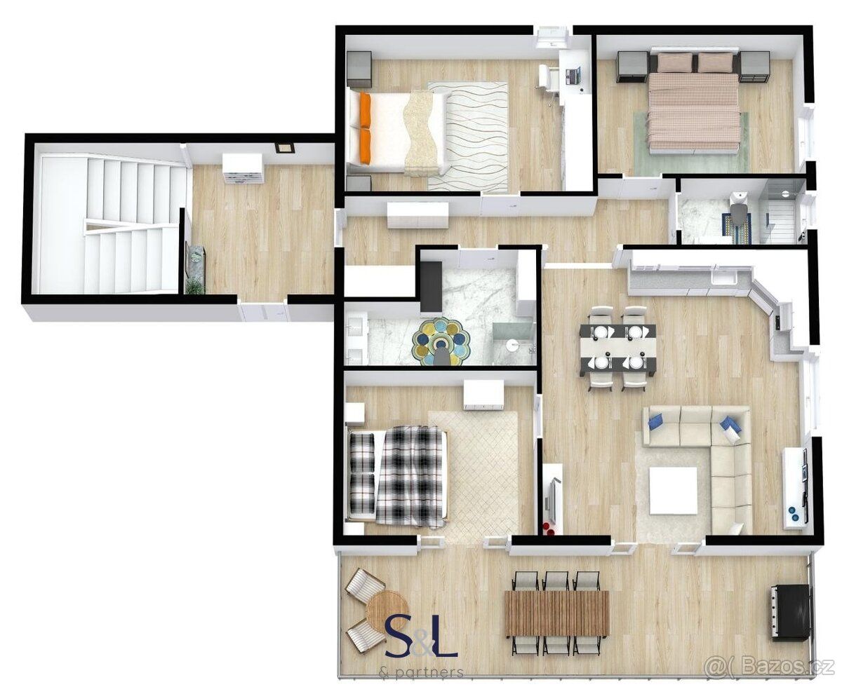 Ev.č. 01688 APARTMÁN S4 - Luxusní apartmán se střešní teraso