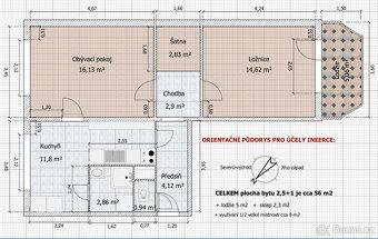 Nabízíme k prodeji prostorný byt 2+1 v osobním vlastnictví n