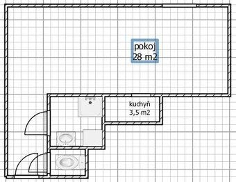 K dlouhodobému pronájmu Vám nabízím byt 1+1 o výměře 30 m2 n