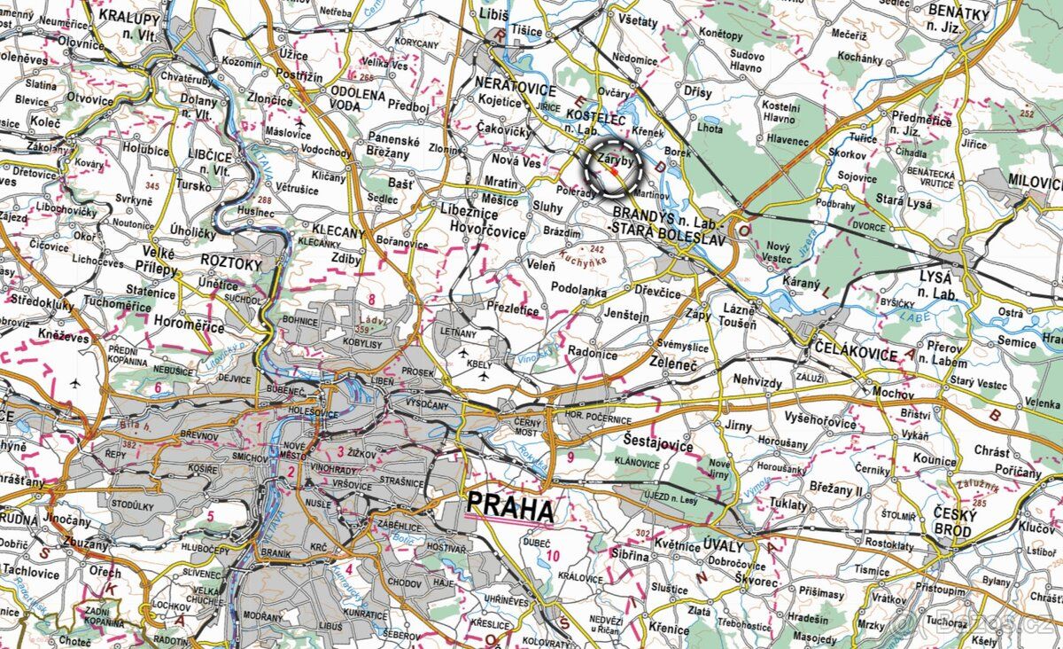 V katastrálním území Záryby (okres Praha-východ) nabízím k p