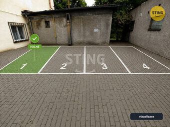 Nabízíme k pronájmu venkovní parkovací místo ve dvoře domu n