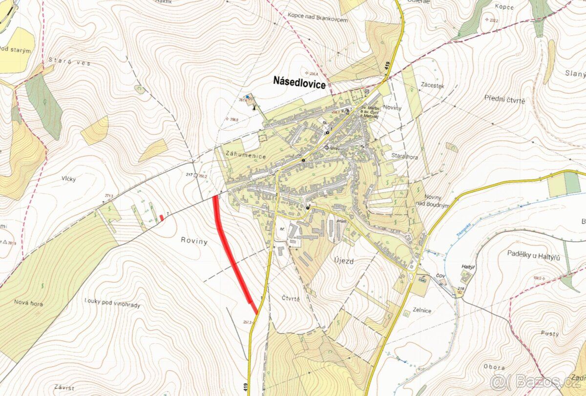 V katastrálním území Násedlovice (okres Hodonín) nabízím k p