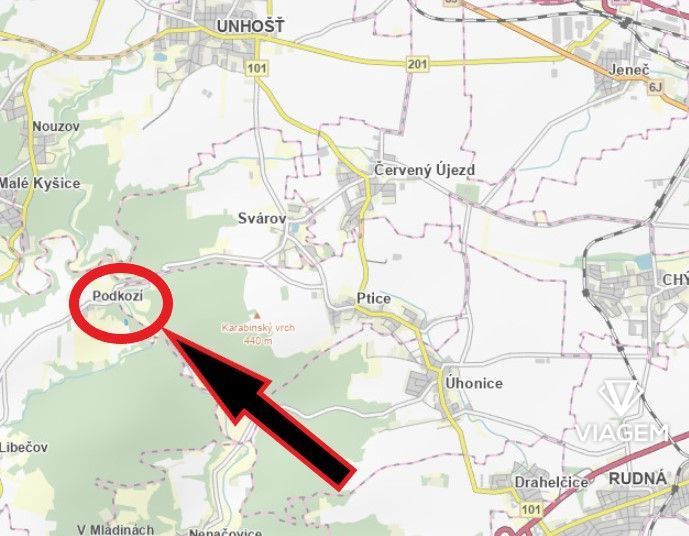 Exkluzivně Vám nabízíme pozemek v katastrálním území Chyňava