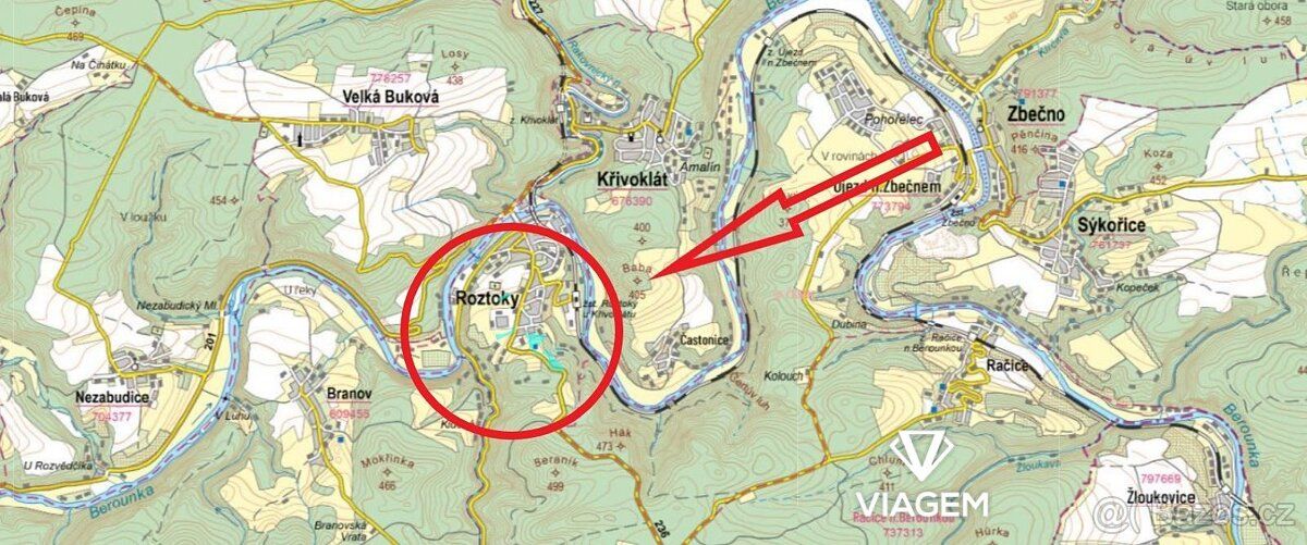 Exkluzivně Vám nabízíme pozemky v katastrálním území Roztoky