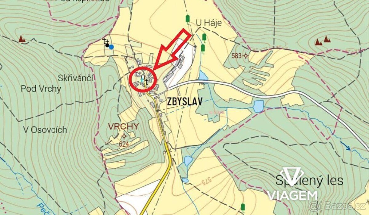 Exkluzivně Vám nabízíme pozemek v katastrálním území Zbyslav