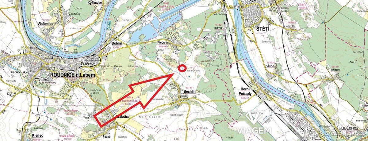 Exkluzivně Vám nabízíme pozemek v katastrálním území Bechlín