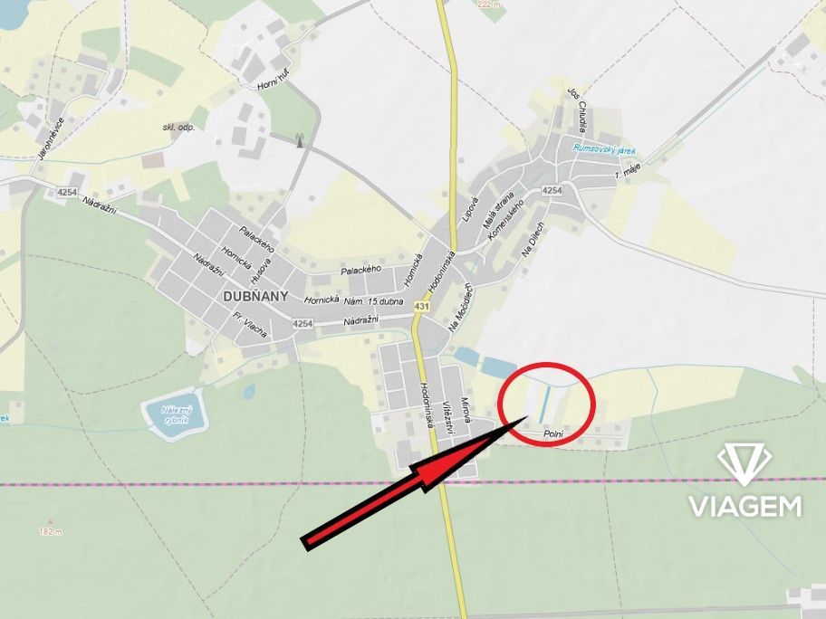 prodej podílu na pozemku – Hodonín, Dubňany GPS souřadnice: 