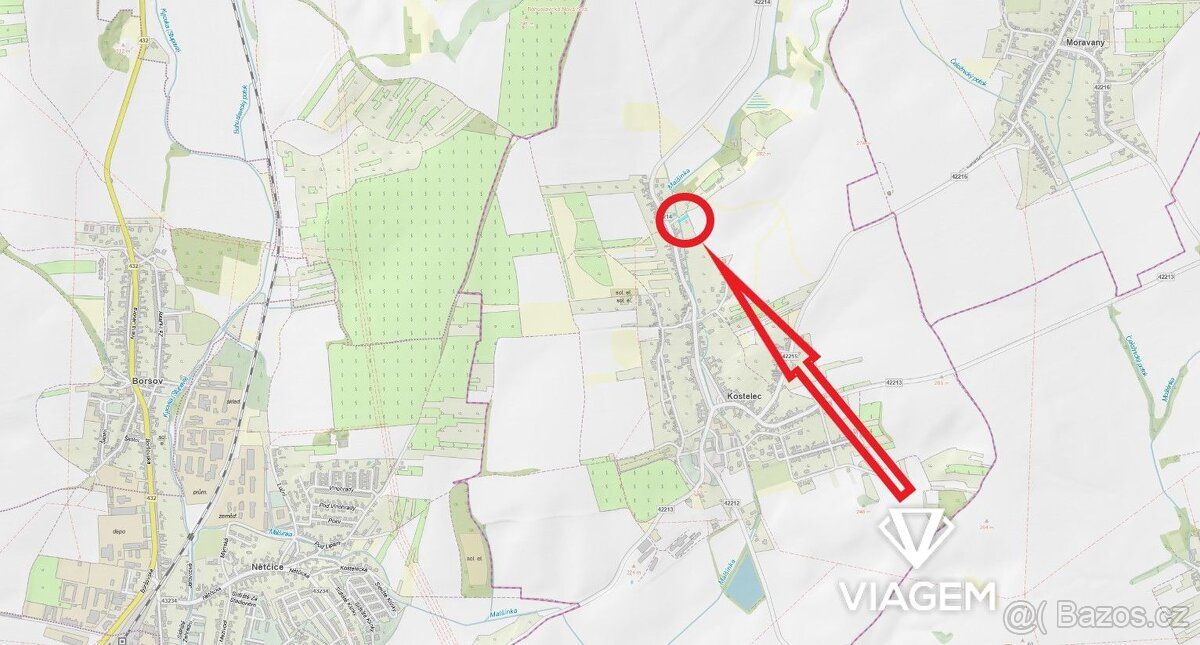 Nabízíme k prodeji pozemek ve 100% vlastnictví, parc. č. 102