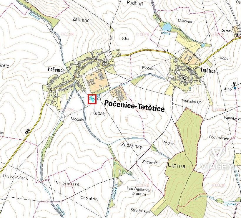 Nabízíme Vám ke koupi pozemek v katastrálním území Počenice,