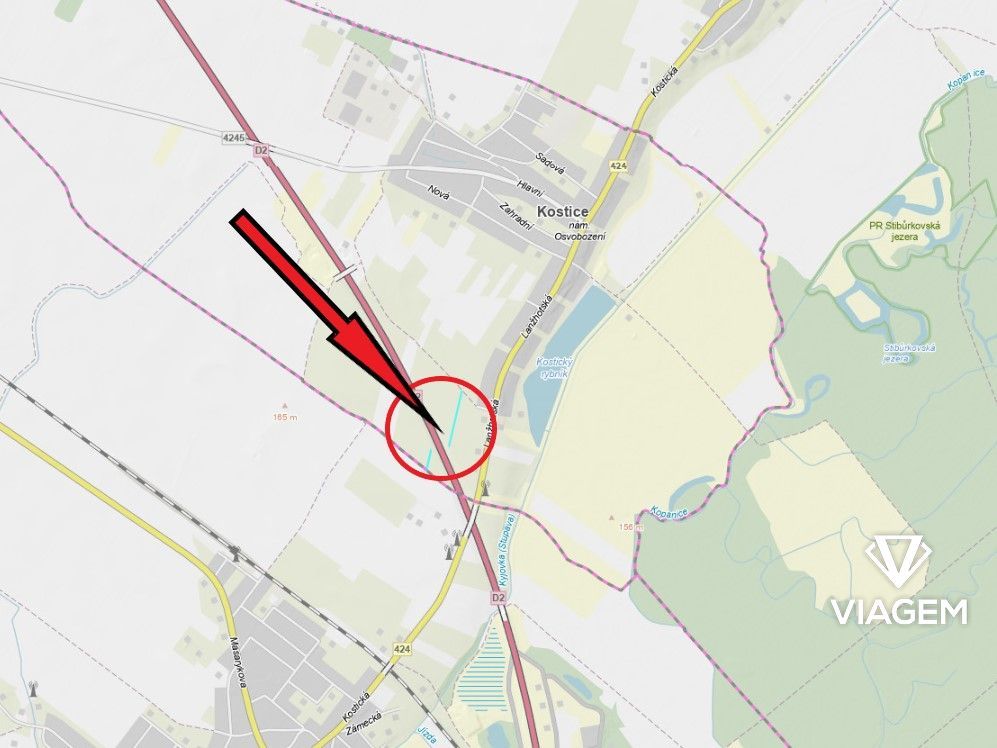 Nabízím k prodeji dva pozemky v katastrálním území Kostice, 