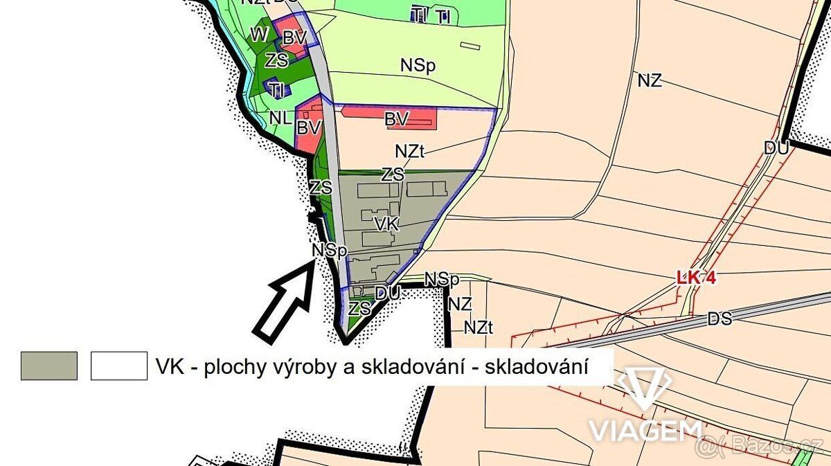 Nabízíme menší parcelu o výměře 399 m², která se nachází v k