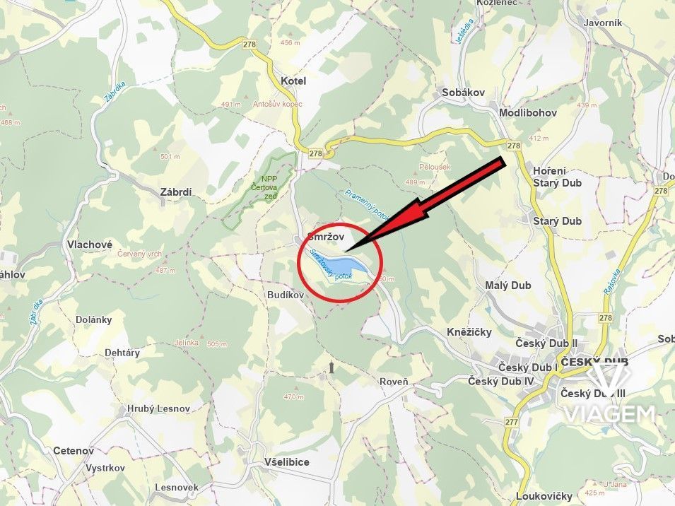 Exkluzivně Vám nabízíme pozemek v katastrálním území Smržov 