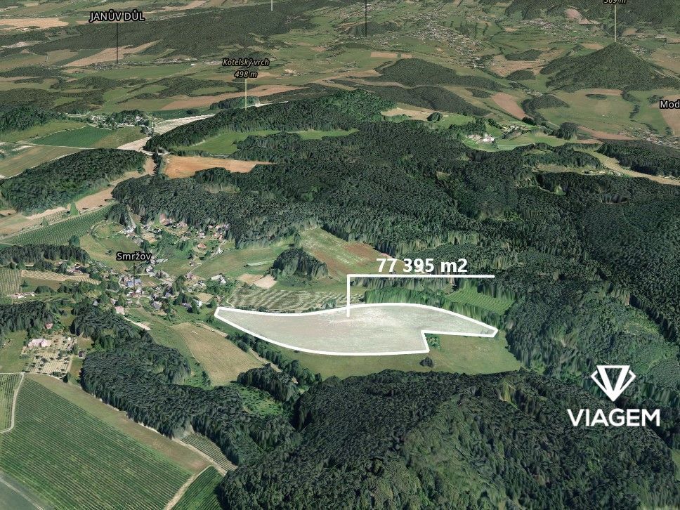 Exkluzivně Vám nabízíme pozemek v katastrálním území Smržov 