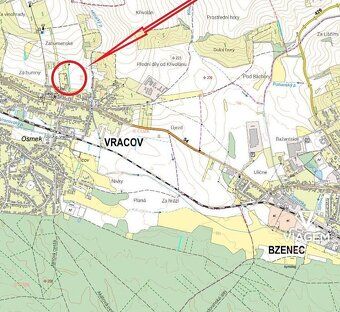 Exkluzivně Vám nabízíme pozemek v katastrálním území Vracov 