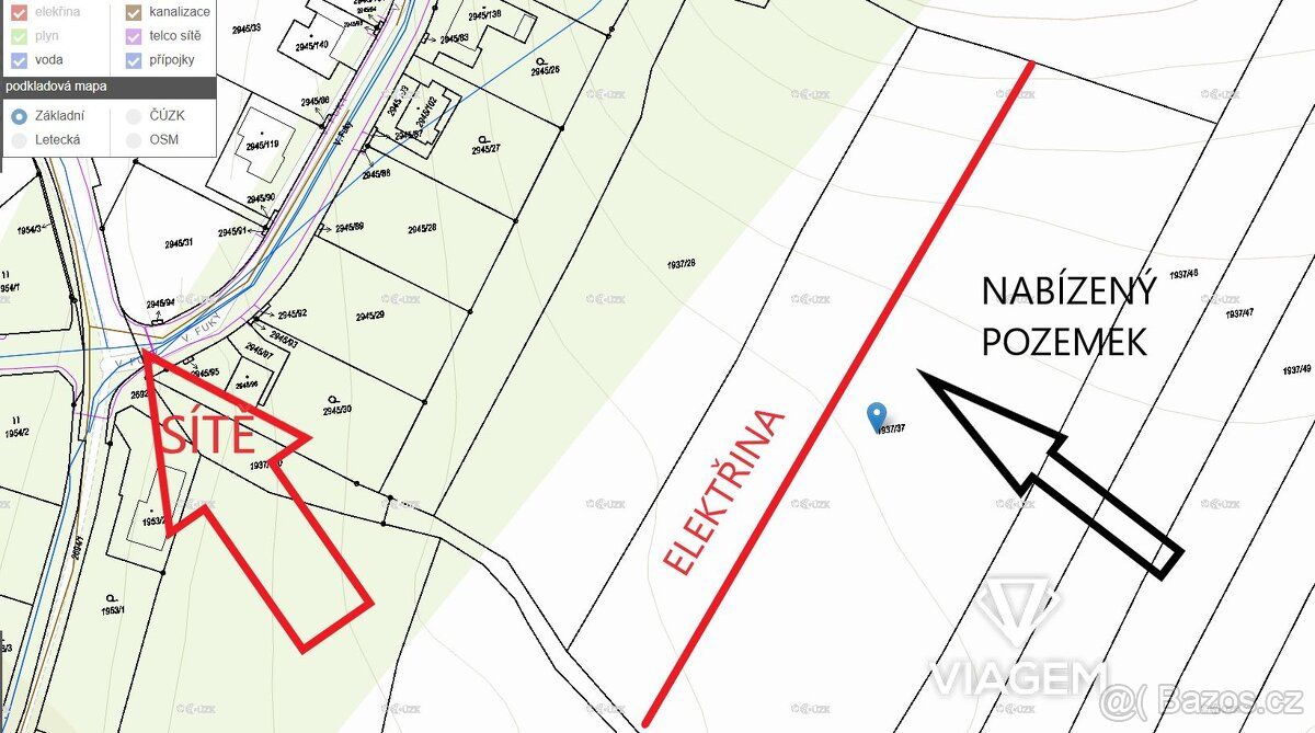 INVESTIČNÍ POZEMEK U OBCE DAČICE – POTENCIÁL BUDOUCÍCH STAVE