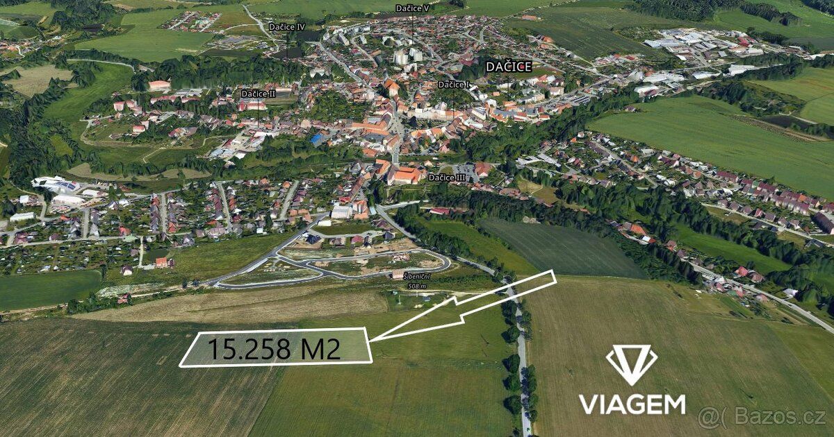 INVESTIČNÍ POZEMEK U OBCE DAČICE – POTENCIÁL BUDOUCÍCH STAVE