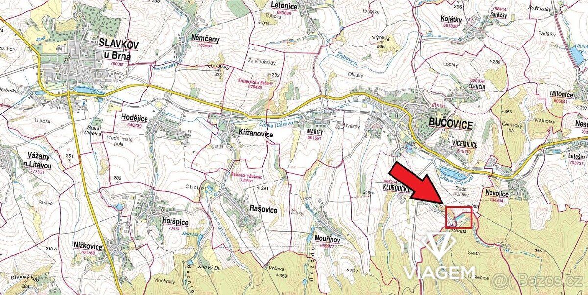 Nabízíme Vám ke koupi pozemky v katastrálním území Ždánice, 