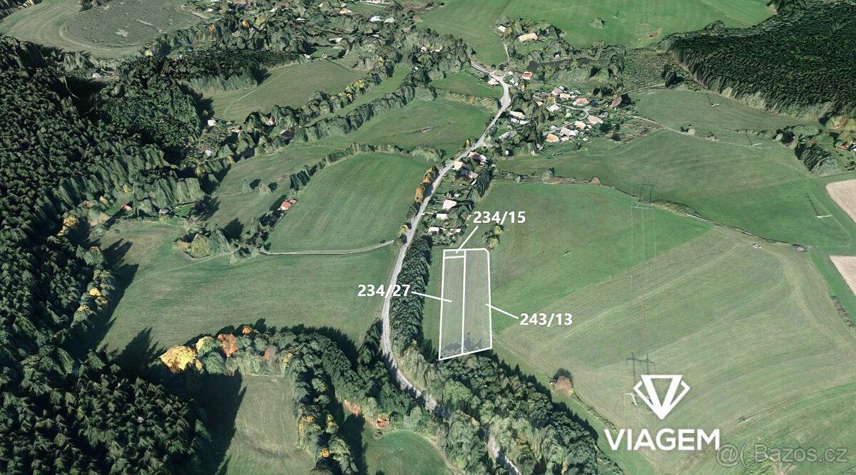 Exkluzivně Vám nabízíme pozemky v katastrálním území Travná 
