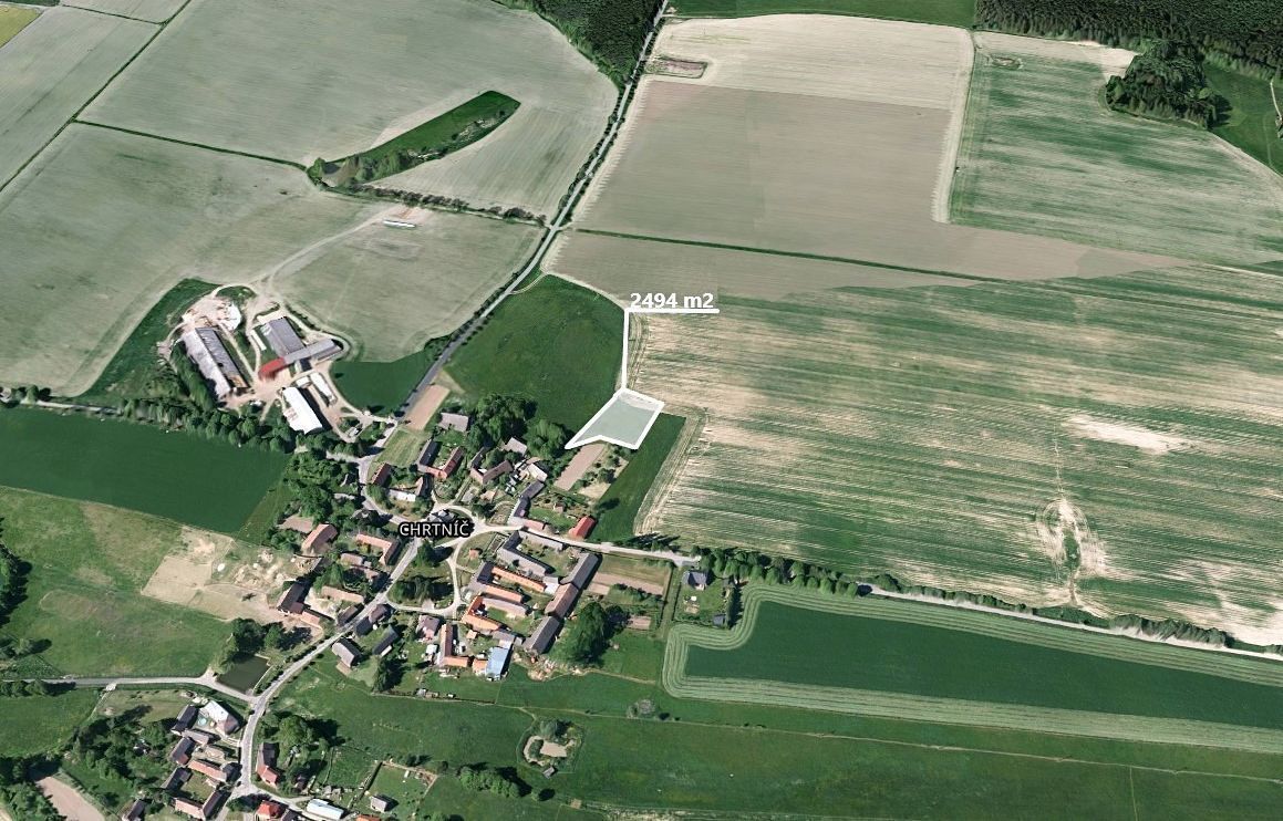 Exkluzivně Vám nabízíme pozemek v katastrálním území Chrtníč